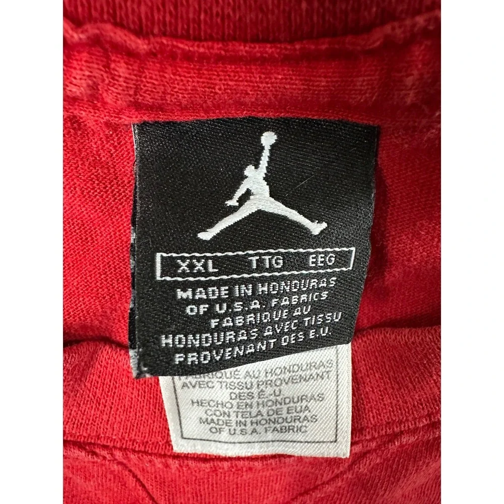 Y2K Air Jordan‎ XX 20 Sneaker Graphic T-Shirt Mens 2XL  Red Cotton Tee
